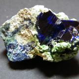 Azurite<br />Tsumeb Mine, Tsumeb, Otjikoto Region, Namibia<br />50x45mm<br /> (Author: Heimo Hellwig)