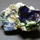 Azurite<br />Tsumeb Mine, Tsumeb, Otjikoto Region, Namibia<br />50x45mm<br /> (Author: Heimo Hellwig)