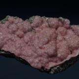 Rhodochrosite, PyriteOppu Mine, Nishimeya-mura, Nakatsugaru District, Aomori Prefecture, Tohoku Region, Honshu Island, Japan16.0 x 7.8 cm (Author: am mizunaka)