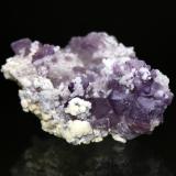 Fluorite, QuartzLa Fluorita Dulcita Cu prospect, Cochise County, Arizona, USA5.3 x 5.0 cm (Author: Don Lum)