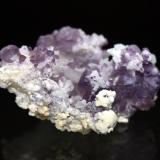 Fluorite, Quartz<br />La Fluorita Dulcita Cu prospect, Cochise County, Arizona, USA<br />5.3 x 5.0 cm<br /> (Author: Don Lum)
