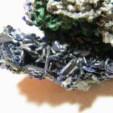 Azurite and Malachite<br />Tsumeb Mine, Tsumeb, Otjikoto Region, Namibia<br />40x40mm<br /> (Author: Heimo Hellwig)