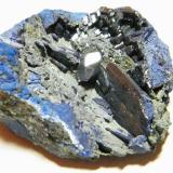 Azurite<br />Tsumeb Mine, Tsumeb, Otjikoto Region, Namibia<br />70x60mm<br /> (Author: Heimo Hellwig)