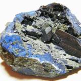 Azurite<br />Tsumeb Mine, Tsumeb, Otjikoto Region, Namibia<br />70x60mm<br /> (Author: Heimo Hellwig)