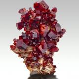 Vanadinite with Baryte<br />Mibladen (Mibladen mining district), Midelt, Midelt Province, Drâa-Tafilalet Region, Morocco<br />13,0	x	10,5	x	5,0	cm<br /> (Author: MIM Museum)