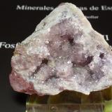 Cuarzo (variedad amatista)<br />Afloramientos de sílex, Los Pedreñales, Azaila, Comarca Bajo Martín, Teruel, Aragón, España<br />60x50 mm<br /> (Autor: Ignacio)