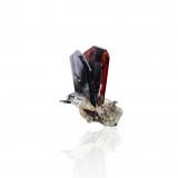Brookite with QuartzZard Mountain, Ras Koh Mountains, Kharan District, Balochistan (Baluchistan), Pakistan2,0	x	2,0	x	4,0	cm (Author: MIM Museum)