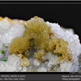 Mimetite, Malachite and QuartzMas Dieu, Mercoirol, Alès, Gard, Occitanie, Francefov 11 mm (Author: ploum)