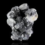 Pyrargyrite with Calcite<br />La Luz, Municipio Guanajuato, Guanajuato, Mexico<br />7,0	x	5,5	x	5,5	cm<br /> (Author: MIM Museum)