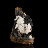 Hemimorphite on Goethite and limonite<br />Ojuela Mine, Mapimí, Municipio Mapimí, Durango, Mexico<br />7,0	x	7,0	x	9,0	cm<br /> (Author: MIM Museum)
