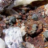 Galena con BaritaAizpea claim, Cerain mines, Zerain, Comarca Goyerri, Guipúzcoa / Gipuzkoa, Basque Country (Euskadi), Spain12cm por 9cm (Autor: canada)