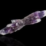 Quartz (variety amethyst)<br />Amatitlán, Municipio Eduardo Neri, Guerrero, Mexico<br />17,0	x	3,5	x	3,5	cm<br /> (Author: MIM Museum)