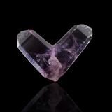 Quartz (variety amethyst)<br />Piedra Parada (Las Vigas), Municipio Tatatila, Veracruz (Veracruz de Ignacio de la Llave), Mexico<br />3,5	x	3,0	x	0,5	cm<br /> (Author: MIM Museum)