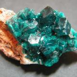 Dioptase<br />Tsumeb Mine, Tsumeb, Otjikoto Region, Namibia<br />45x25x30mm<br /> (Author: Heimo Hellwig)