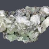 Datolite and Prehnite<br />Prospect Park Quarry, Prospect Park, Passaic County, New Jersey, USA<br />9.5 x 6.2 cm<br /> (Author: Frank Imbriacco)