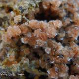 Clinoptilolita-CaBarranco de Tocodoman, La Aldea de San Nicolás, Gran Canaria, Provincia de Las Palmas, Canarias, EspañaEncuadre de la fotografía 8 mm (Autor: Rafael Galiana)