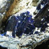 Azurite<br />Tsumeb Mine, Tsumeb, Otjikoto Region, Namibia<br />110x90x50mm<br /> (Author: Heimo Hellwig)