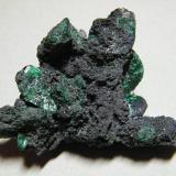 Mottramite, Malachite, AzuriteTsumeb Mine, Tsumeb, Otjikoto Region, Namibia70x50mm (Author: Heimo Hellwig)