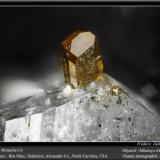 MonaziteRist Mine, Hiddenite, Alexander County, North Carolina, USAfov 2.2 mm (Author: ploum)