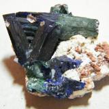 Azurite<br />Tsumeb Mine, Tsumeb, Otjikoto Region, Namibia<br />30x30mm<br /> (Author: Heimo Hellwig)