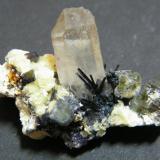 Quartz, Fluorite, Schorl<br />Erongo Mountain, Usakos, Erongo Region, Namibia<br />40x25mm<br /> (Author: Heimo Hellwig)
