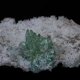Fluorapophyllite, Quartz (variety chalcedony)<br />Jalgaon District, Maharashtra, India<br />7.4 x 5.2 cm<br /> (Author: am mizunaka)