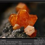 Vanadinite<br />Taouz, Er Rachidia Province, Drâa-Tafilalet Region, Morocco<br />fov 5.4 mm<br /> (Author: ploum)