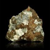 Astrofilita<br />Monte Eveslogchorr, Macizo Khibiny, Península Kola, Murmanskaja Oblast, Región del Norte, Rusia<br />92 x 82 x 48 mm.<br /> (Autor: Rafael Galiana)