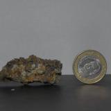 Azurita con CuarzoMina Primitiva, Castrejana, Bilbao, Comarca Gran Bilbao, Vizcaya / Bizkaia, País Vasco (Euskadi), España45 x 20 x 10 mm. (Autor: Inushin)