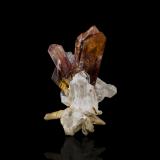Brookite on QuartzThurdook (Thurdok), Zard Mountain, Ras Koh Mountains, Kharan District, Balochistan (Baluchistan), Pakistan4,0	x	4,0	x	6,5	cm (Author: MIM Museum)