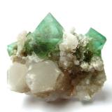 Fluorite, Quartz<br />Riemvasmaak, Orange river area, Kakamas, ZF Mgcawu District, Northern Cape Province, South Africa<br />Specimen size 6,5 cm<br /> (Author: Tobi)