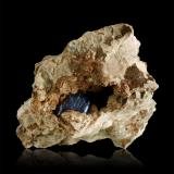 Azurita<br />Kerrouchen, Provincia Khénifra, Región Beni Mellal-Khenifra, Marruecos<br />90 x 73 x 51 mm.<br /> (Autor: Rafael Galiana)
