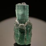 Beryl (variety emerald)<br />Muzo mining district, Western Emerald Belt, Boyacá Department, Colombia<br />2.05 cm x .91 cm x .84 cm<br /> (Author: Val)