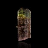 Elbaite with Microlite<br />Coronel Murta, Vale do Jequitinhonha, Minas Gerais, Brazil<br />4,5	x	4,0	x	11,0	cm<br /> (Author: MIM Museum)